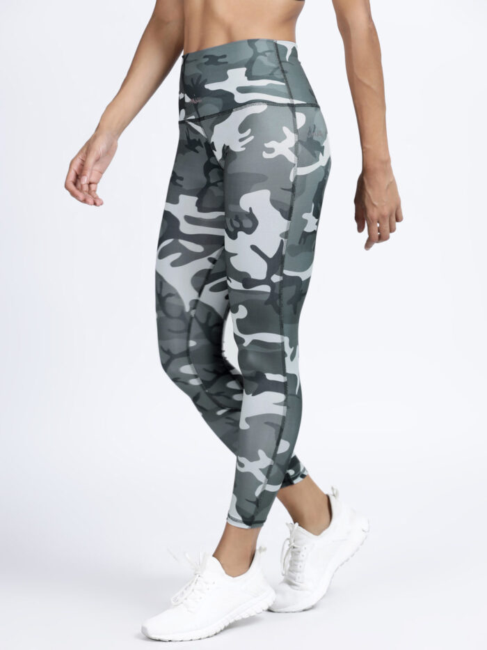 Camouflage Print 7/8th Length Leggings For Women